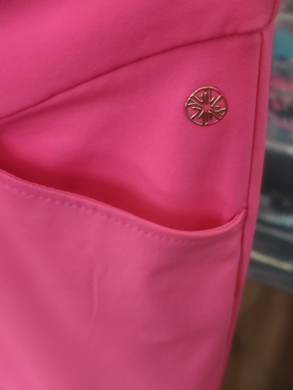 LP W Sz 8 Corso Bright Pink Luxletic Golf Pants - Picture 2 of 4